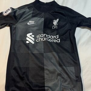 Nike Liverpool FC Black and Gray Jersey
